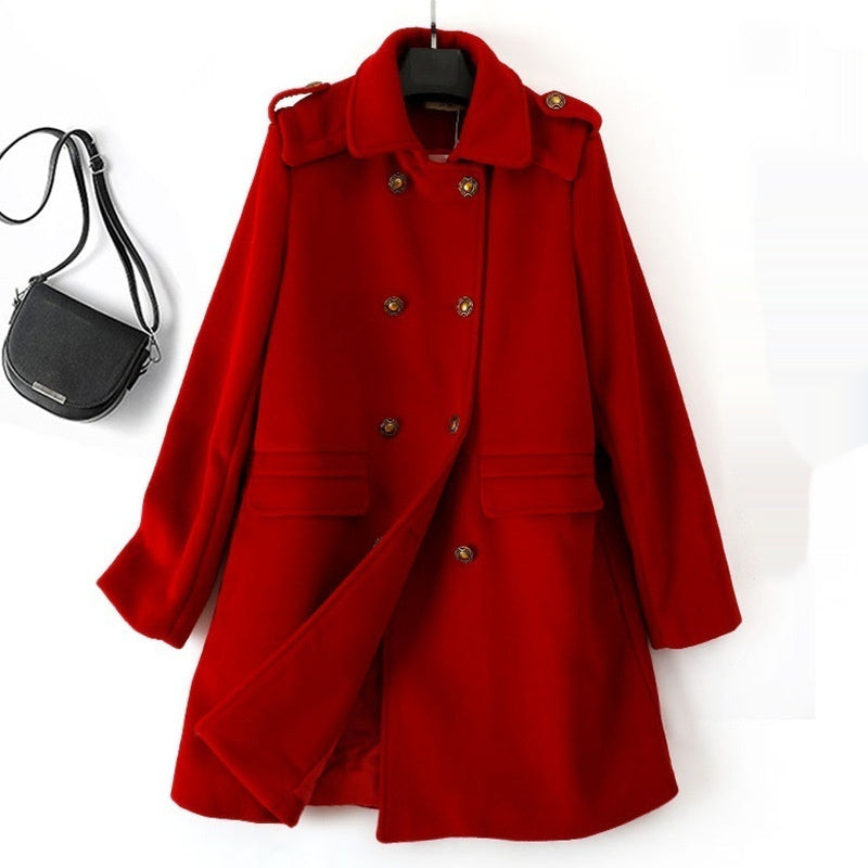Wool Double Breasted Coat
