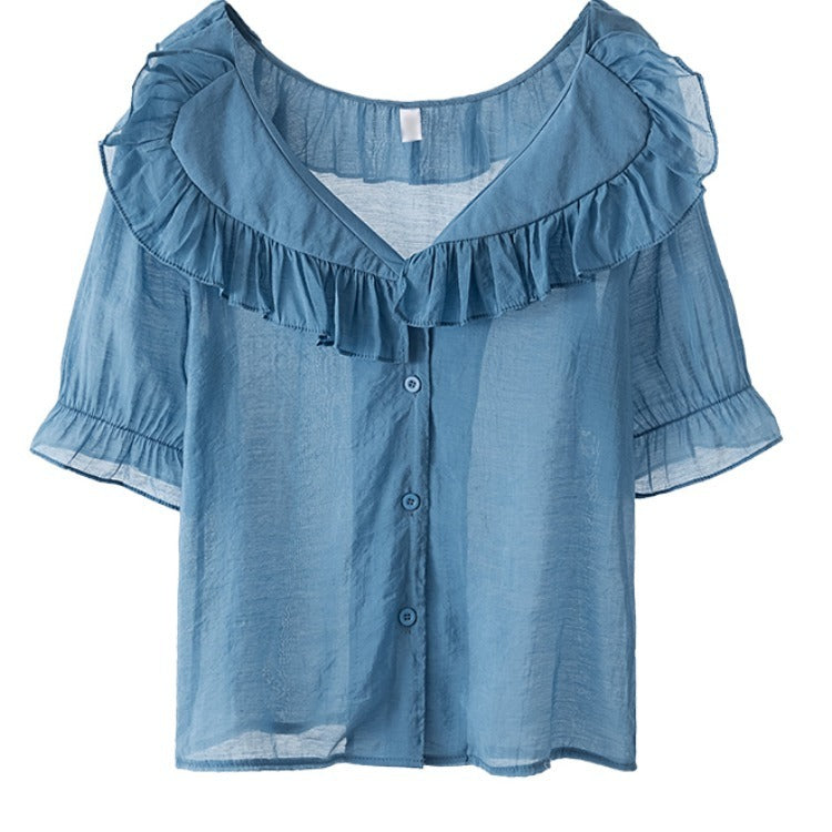 Solid Chiffon Shirt