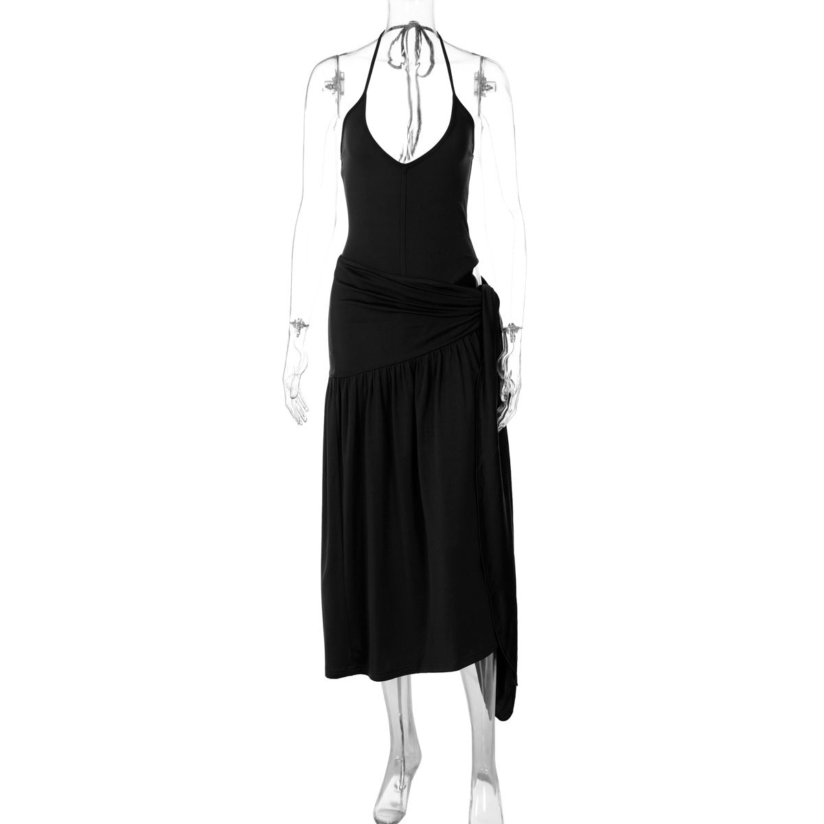 Slim Fit Tied Skirt