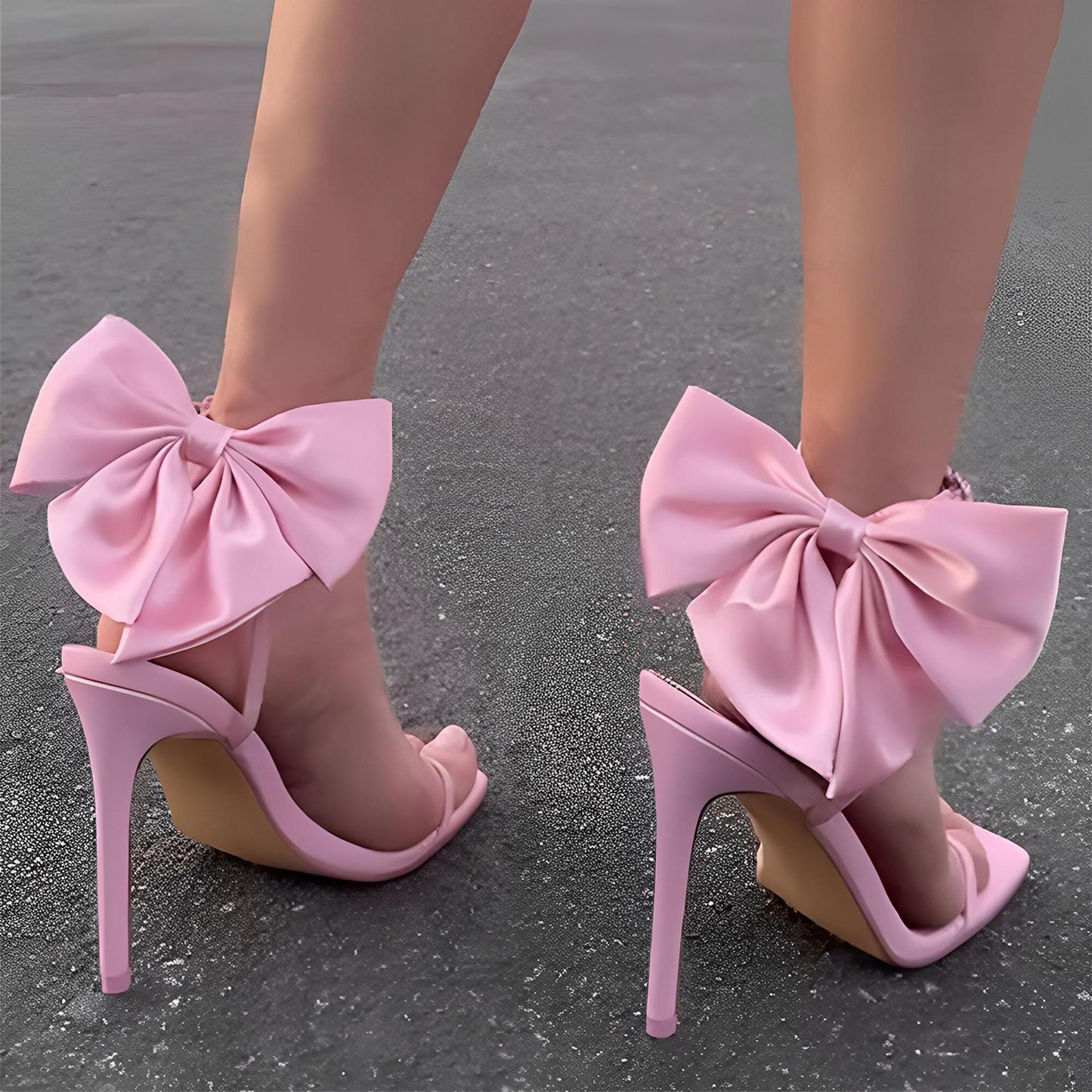 Rhinestone Stiletto Sandals