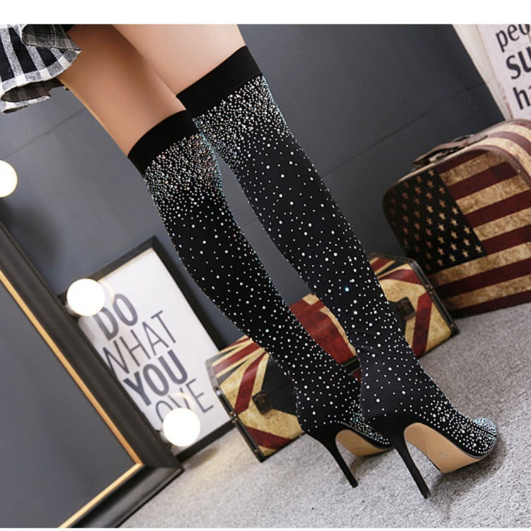 Over The Knee Boots With Pointed Toes