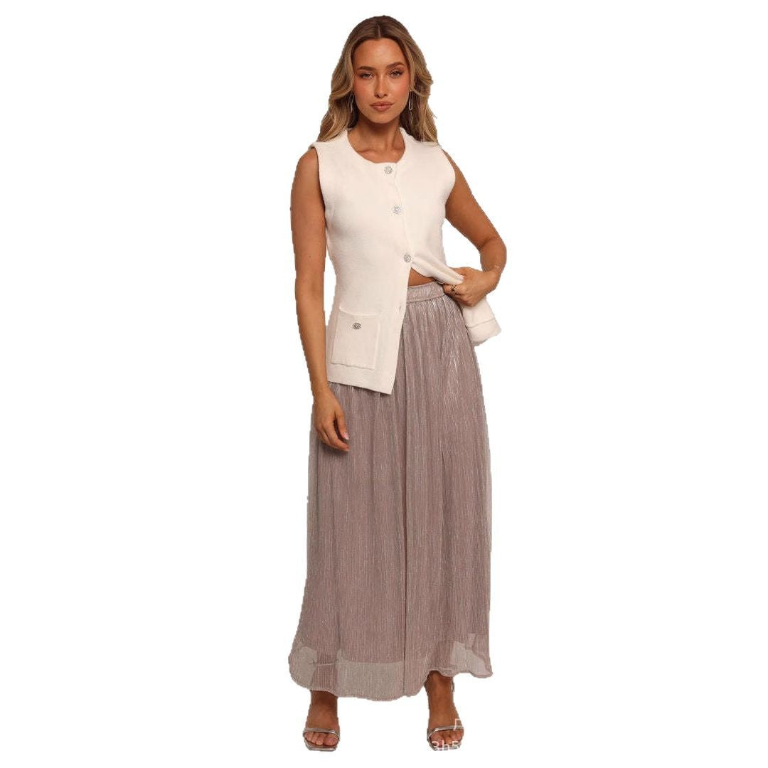 Solid Color French style Skirt