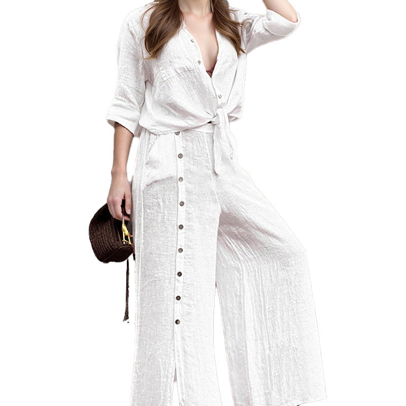Pure Color European Slimming two piece Set