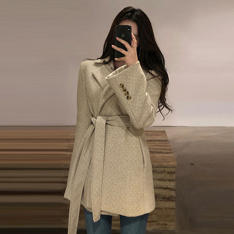 Retro British Style Loose Suit
