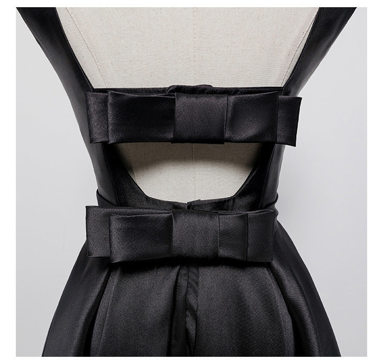 Hepburn Style Elegant Backless Dress