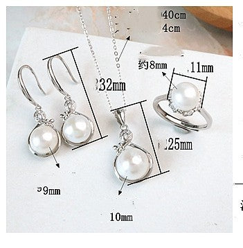 Pearl Set Silver