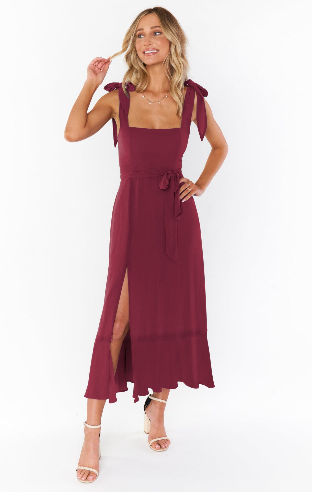 Women's Elegant Fashion Split Dress - M Chic Boutique