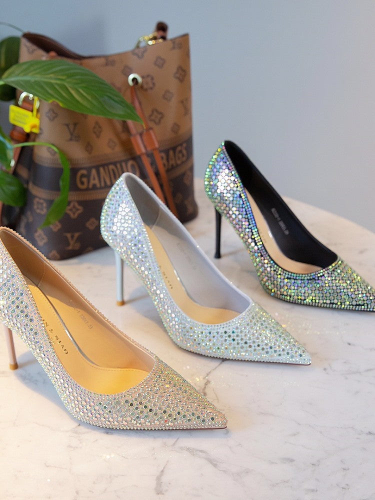 Full Diamond Dress High Heels
