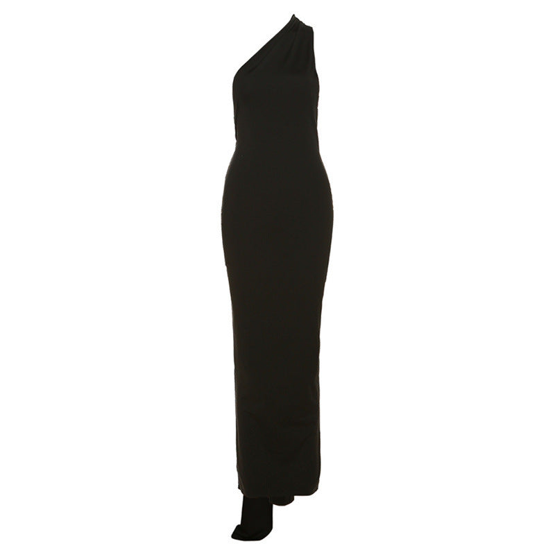 Women's Elegant Halter Sheath Slim Dress