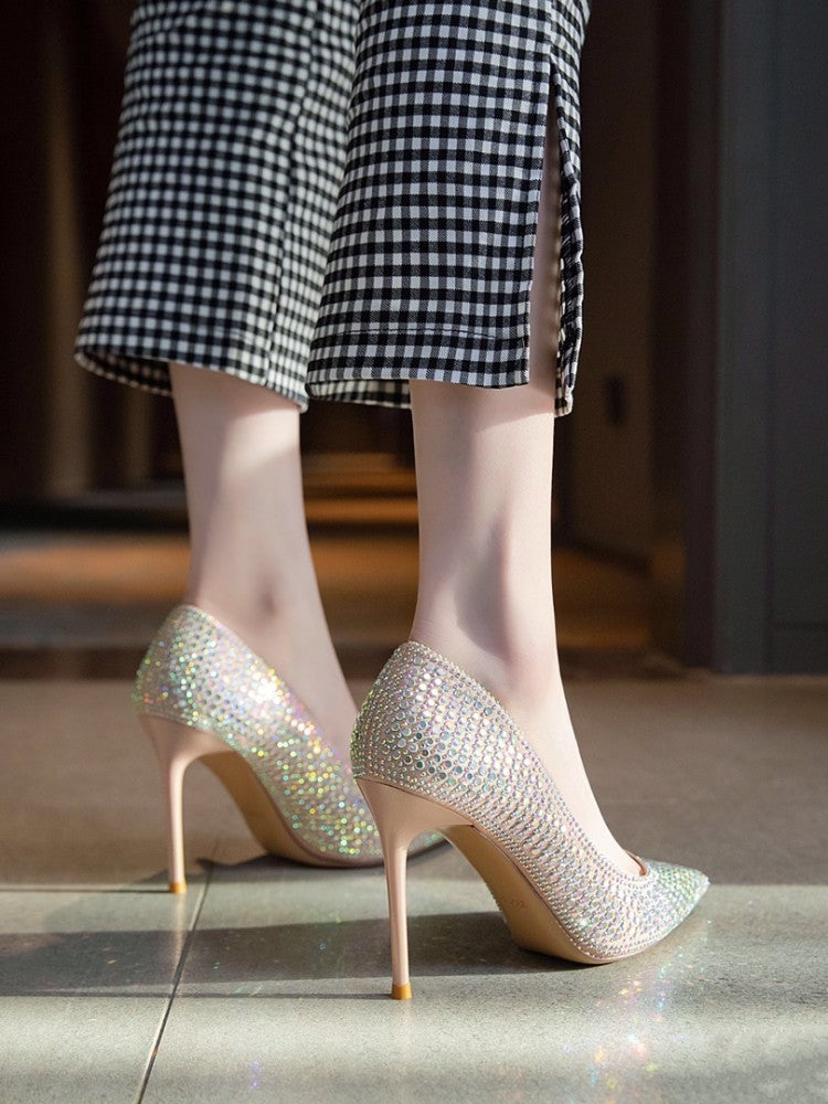 Full Diamond Dress High Heels