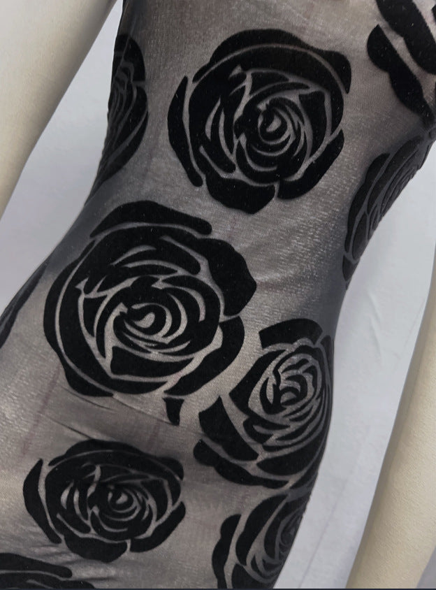 Flower Sling Shoulder Dress