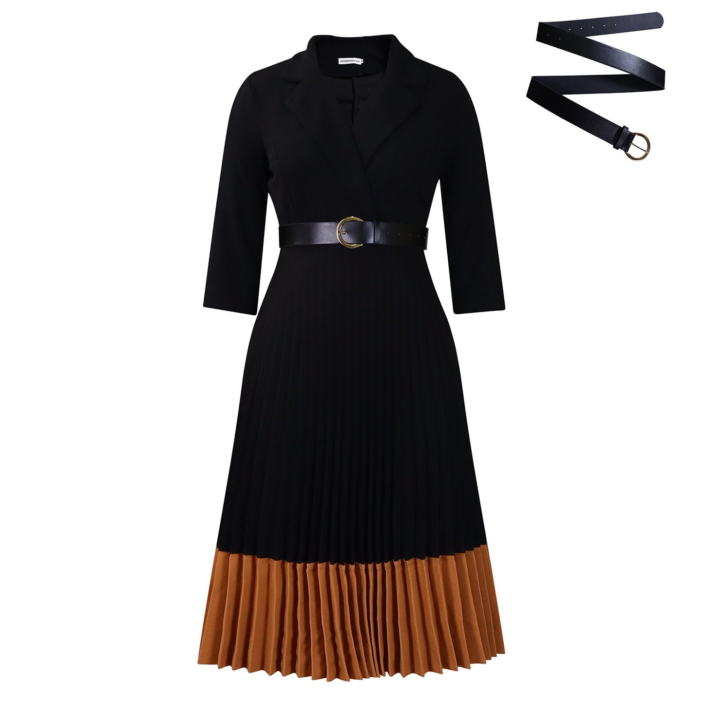 Suit Collar Elegant Dress