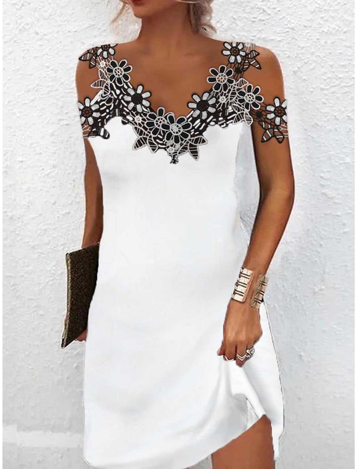 European Socialite Elegant Embroidery Dress - M Chic Boutique