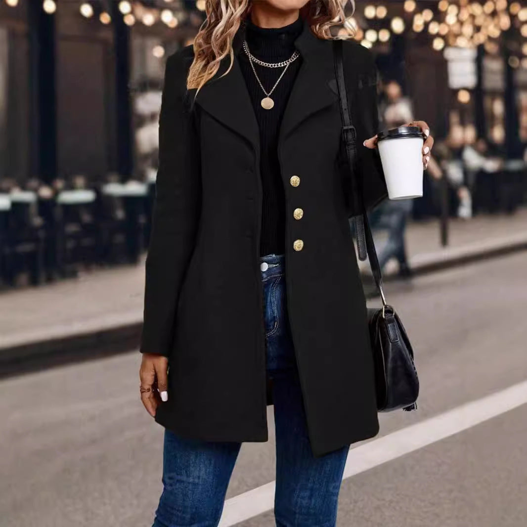 Slim Woolen Coat