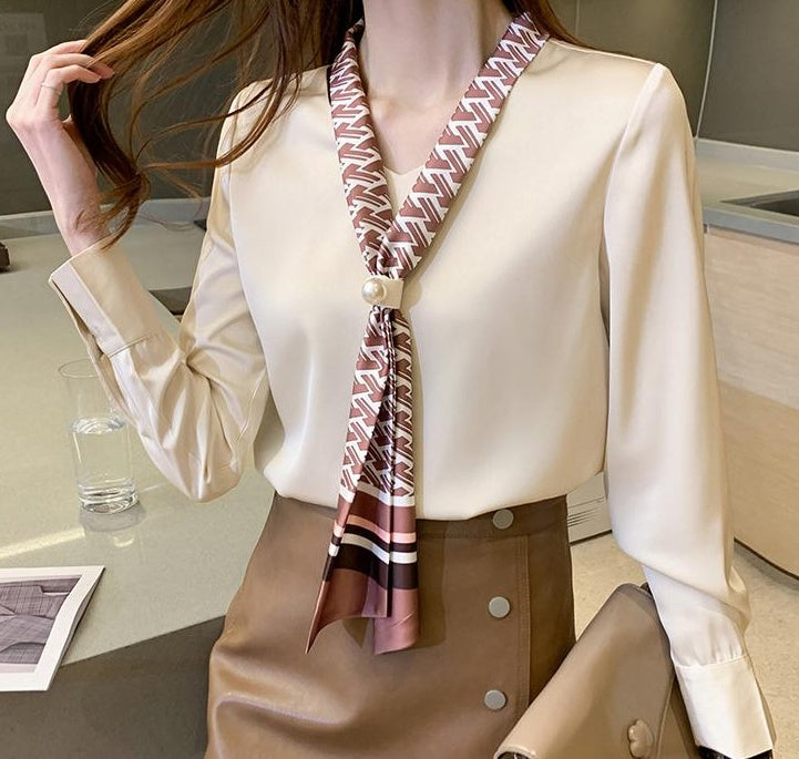 Long Sleeve Chiffon Shirt