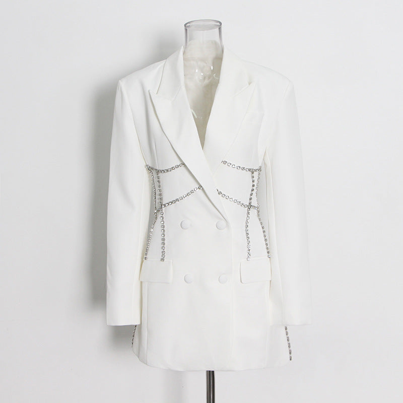 Solid Color Short Suit Dress