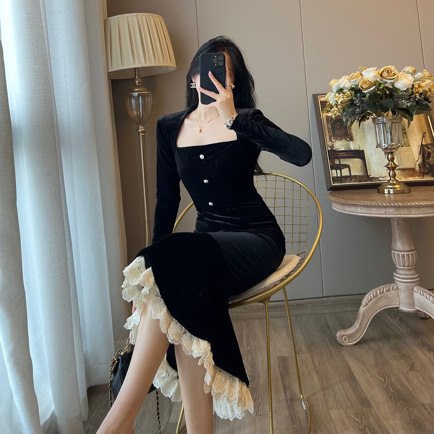 Wind Black Dress