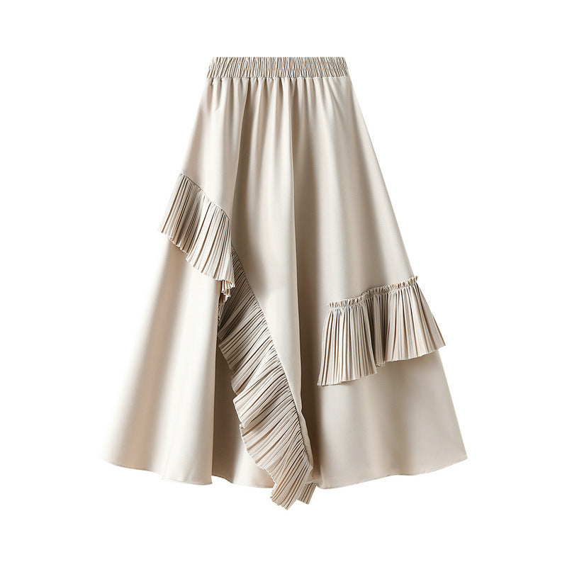 Mid-length Slim Umbrella Skirt
