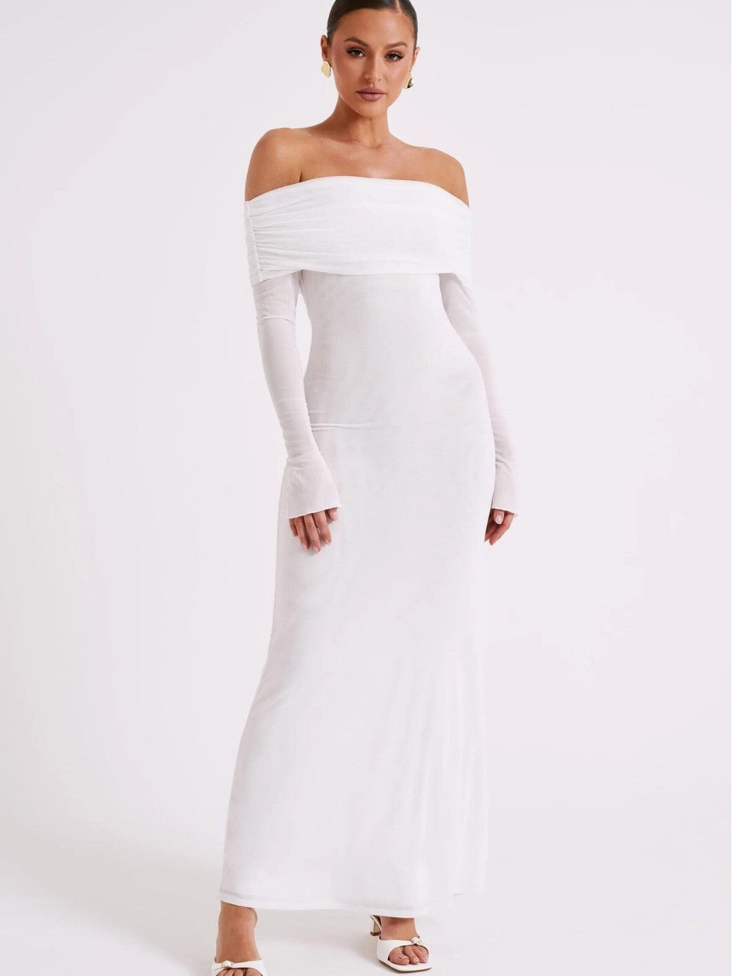 Off-neck Backless Socialite Dress