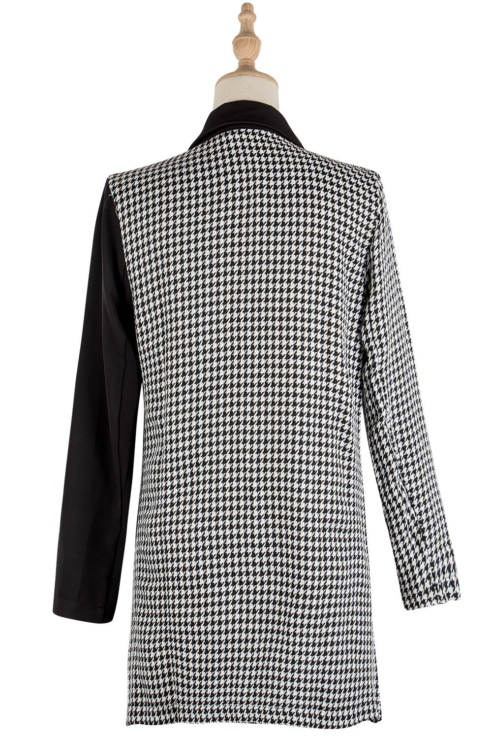 Two Toned Black And White Plaid Suit