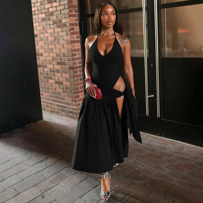 Slim Fit Tied Skirt