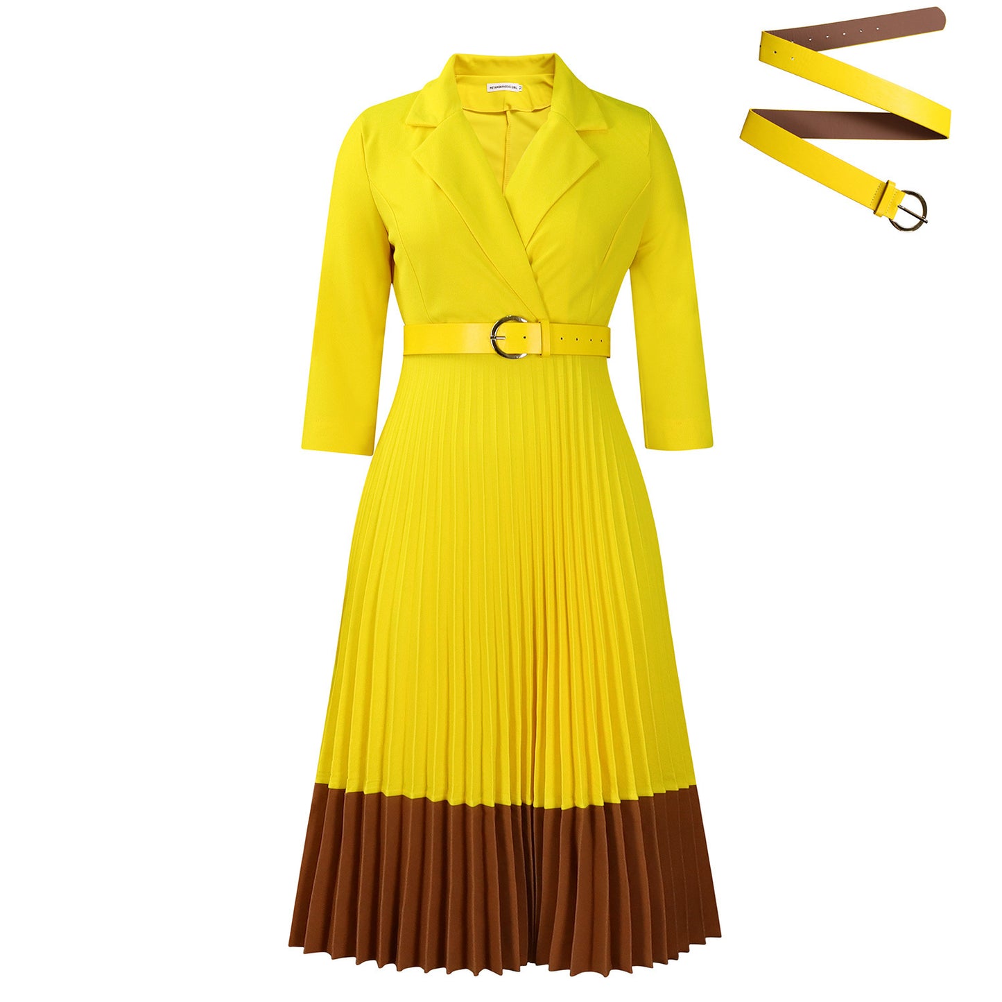Suit Collar Elegant Dress