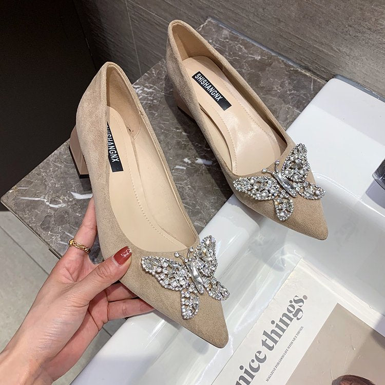 Sense Niche Elegant Thick Heel