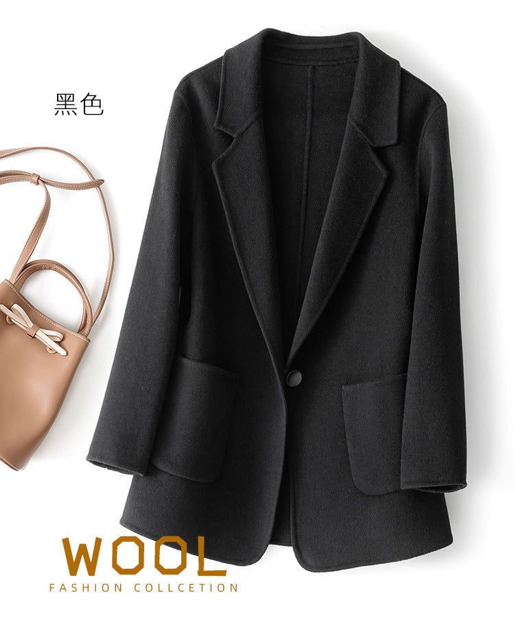 Wool Overcoat Double sided buttons