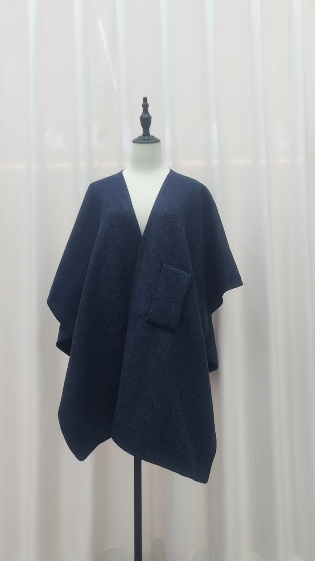 Fur Knitted Cardigan Cape And Shawl