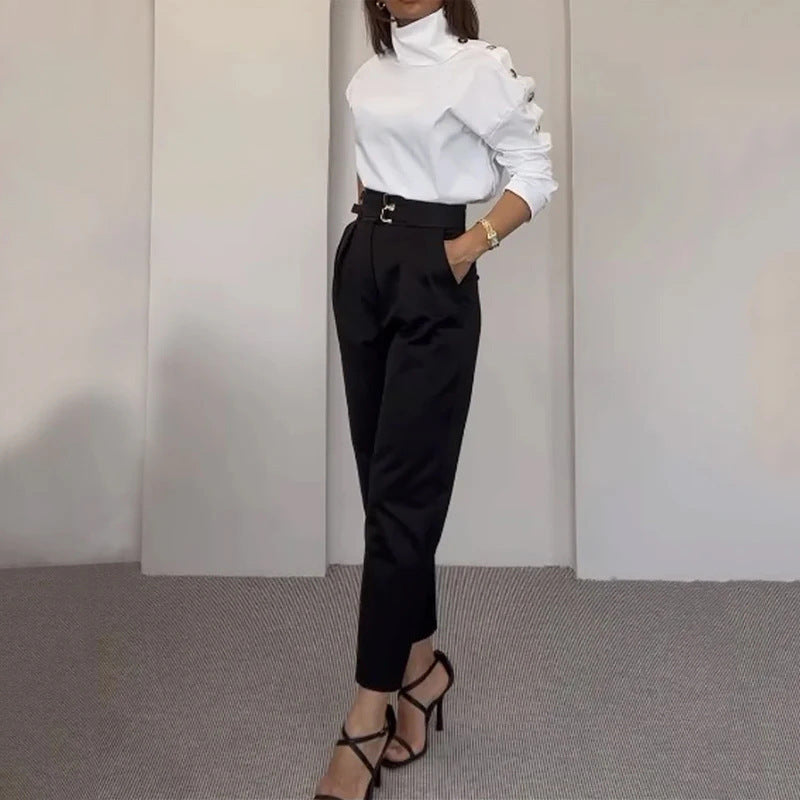 High Collar Blouse