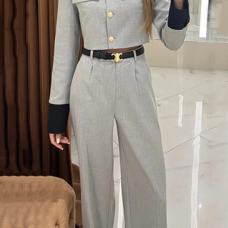 Wide-leg Pants Suit