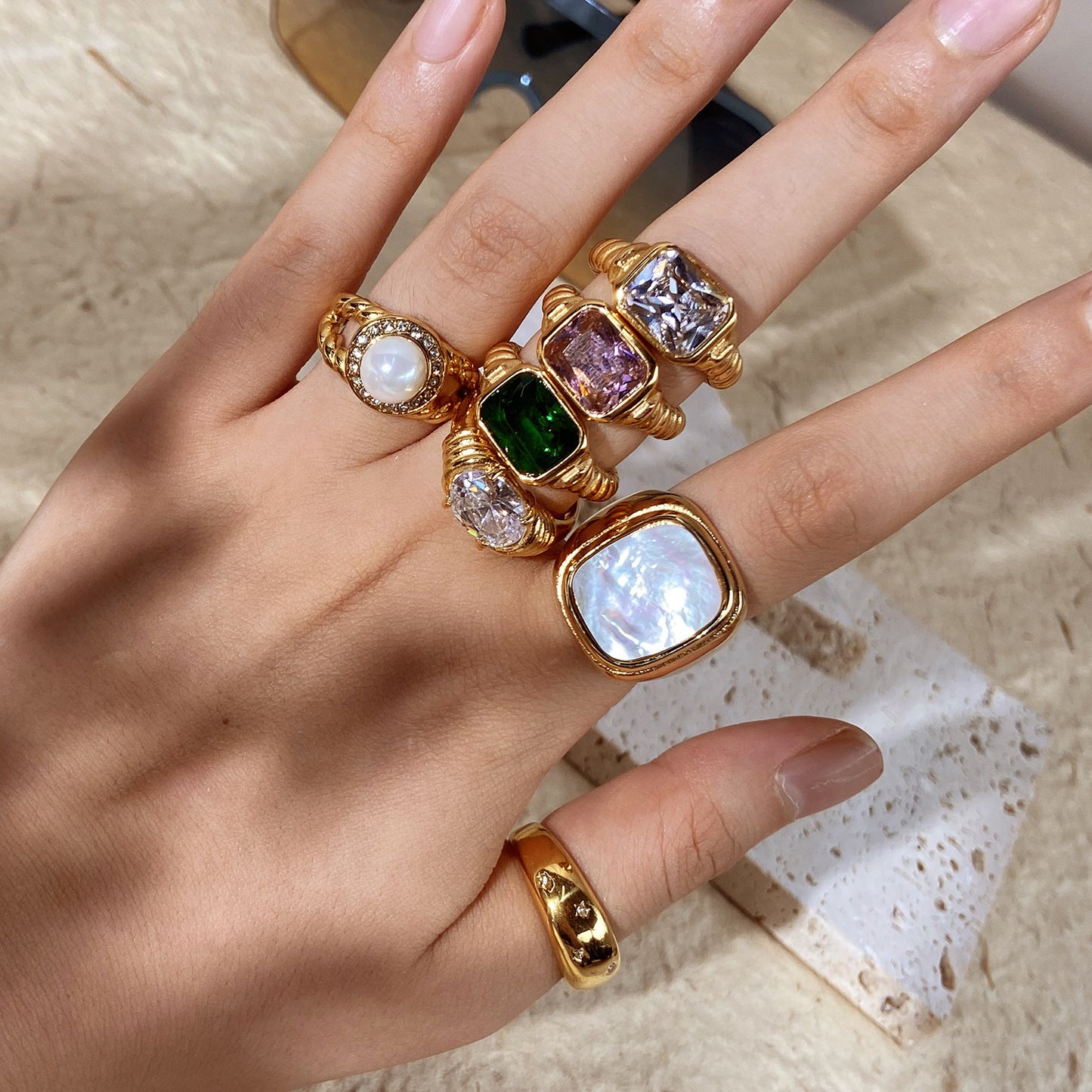 Trendy Style Zircon Ring For Women