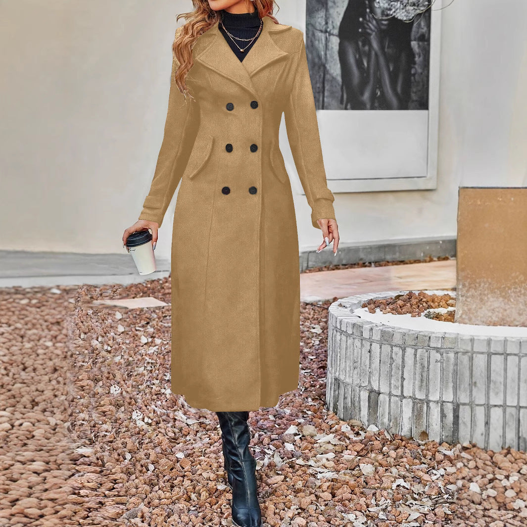 New Lapel Double Breasted Coat