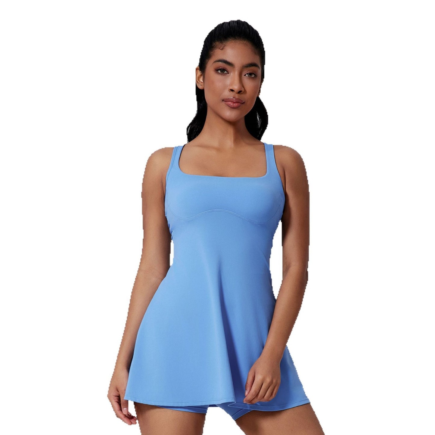 M Chic Boutique two-piece sports dress activewear set featuring a fitted top and matching athletic skirt for workout or casual wear.