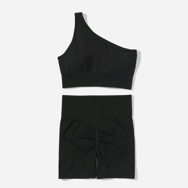M Chic Boutique sport solid color activewear set with matching top and leggings, perfect for workout and athletic activities.