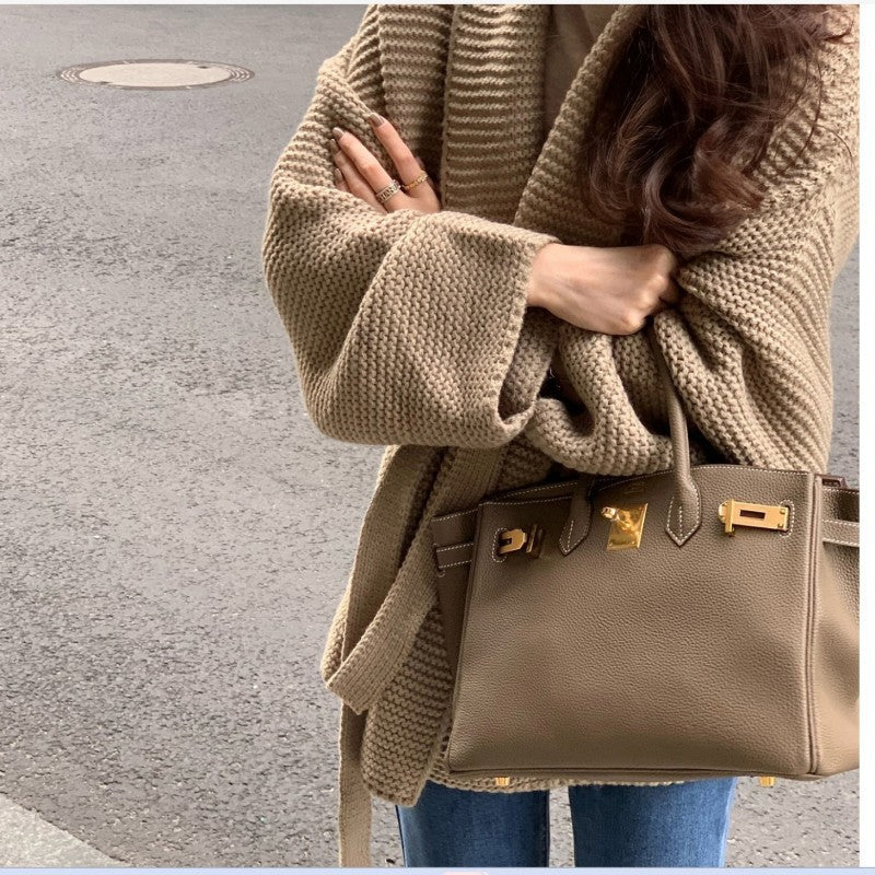 Tied Sweater Coat