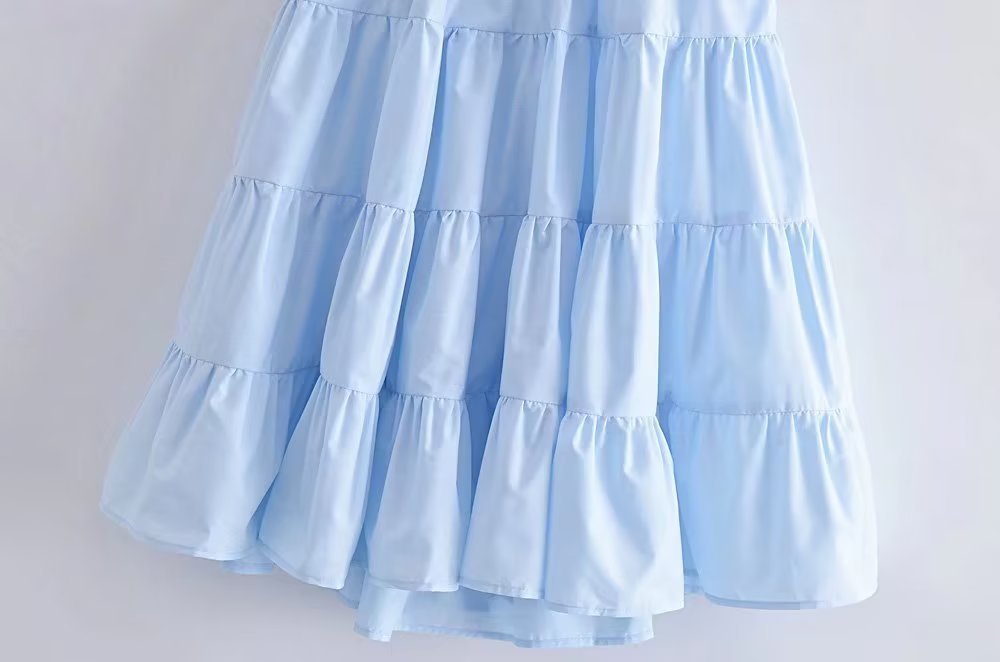 French Style With Cup Strap Dress