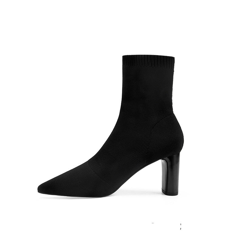 Winter Socks Boots High Heel