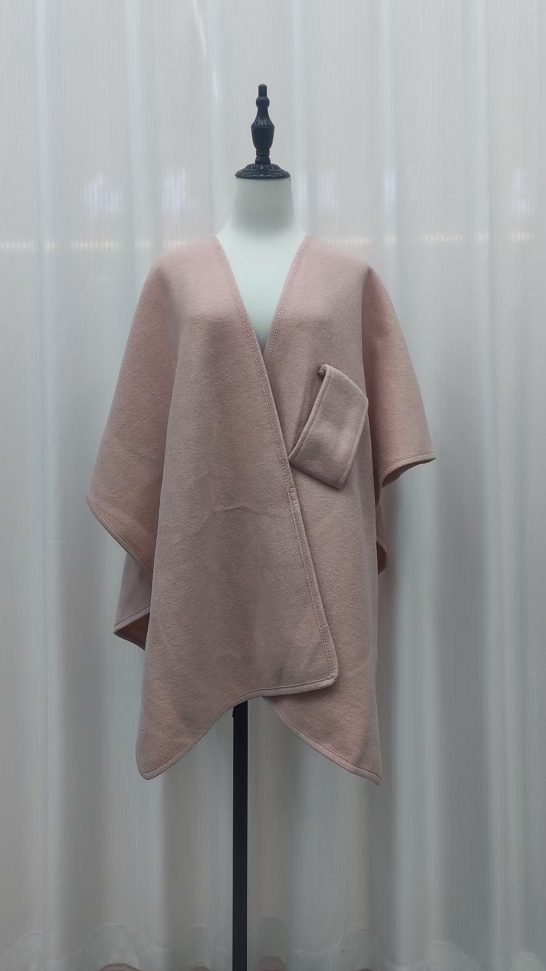 Fur Knitted Cardigan Cape And Shawl