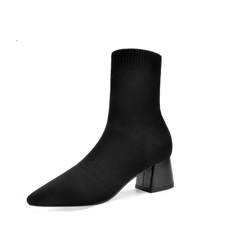 Winter Socks Boots High Heel
