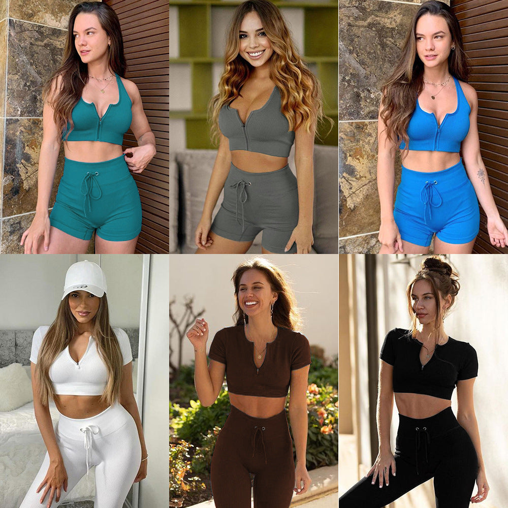 M Chic Boutique seamless sports suit accessory, featuring smooth, stretchy fabric in a sleek design for active wear.
