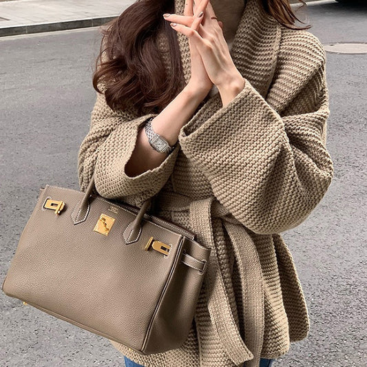 Tied Sweater Coat