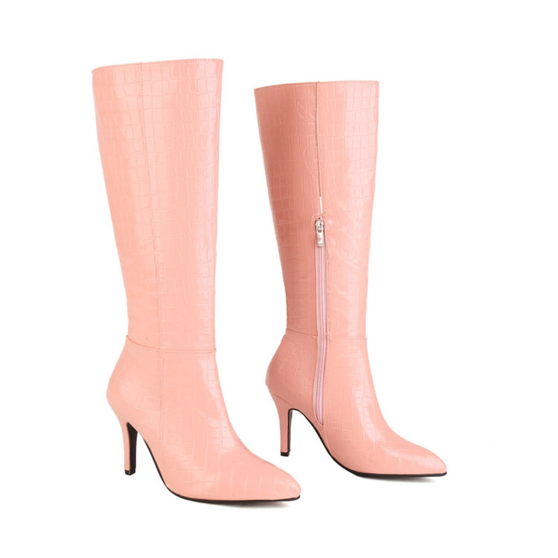 European Pointed High Boots