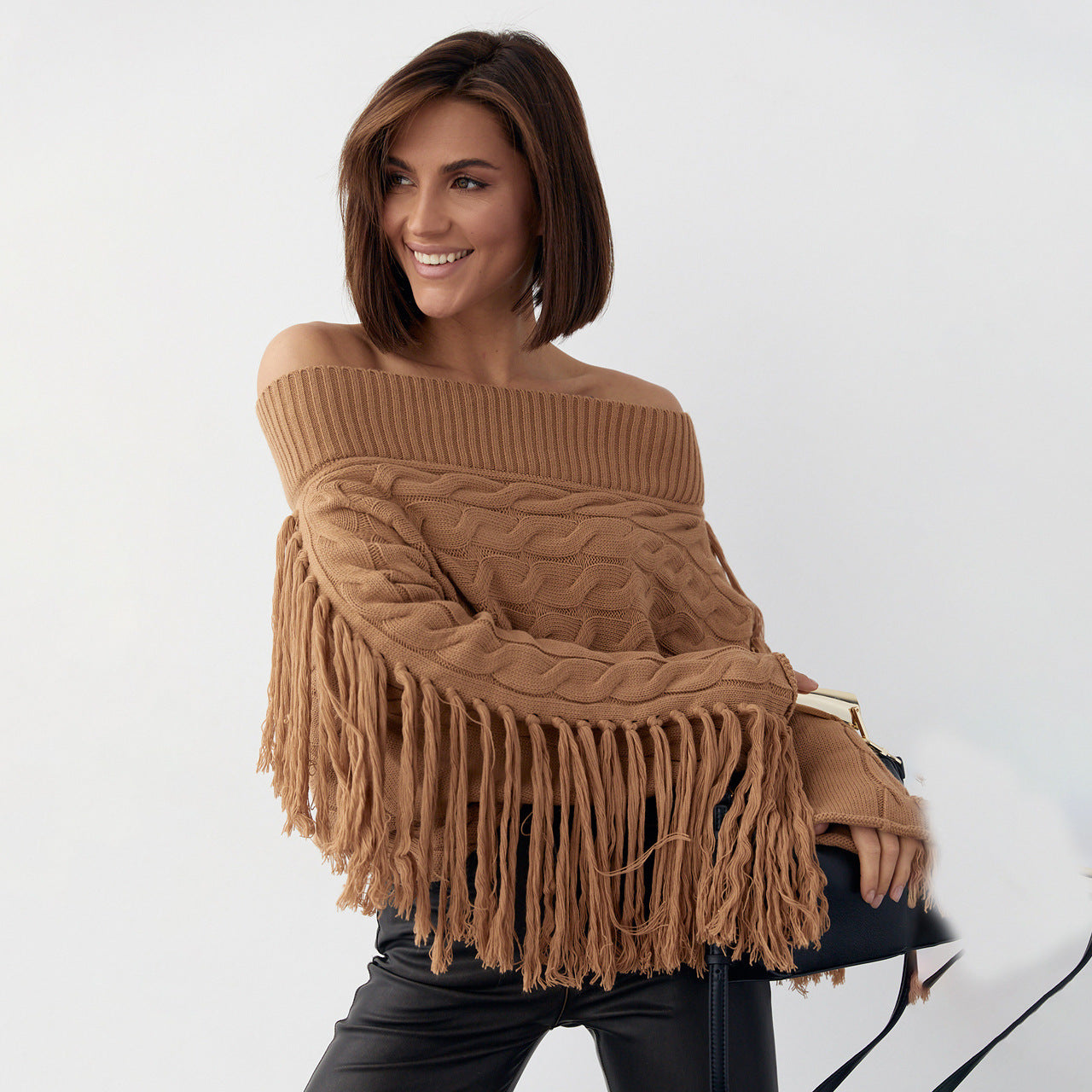 Pure Color Elegant Woolen Sweater