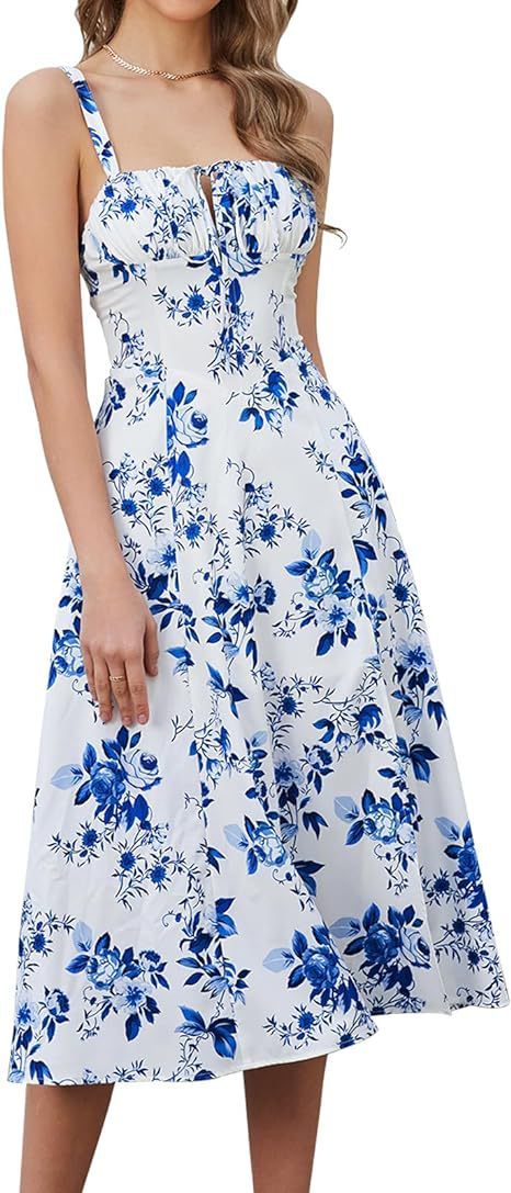 Mid-length Corset Elegant Slit Dress