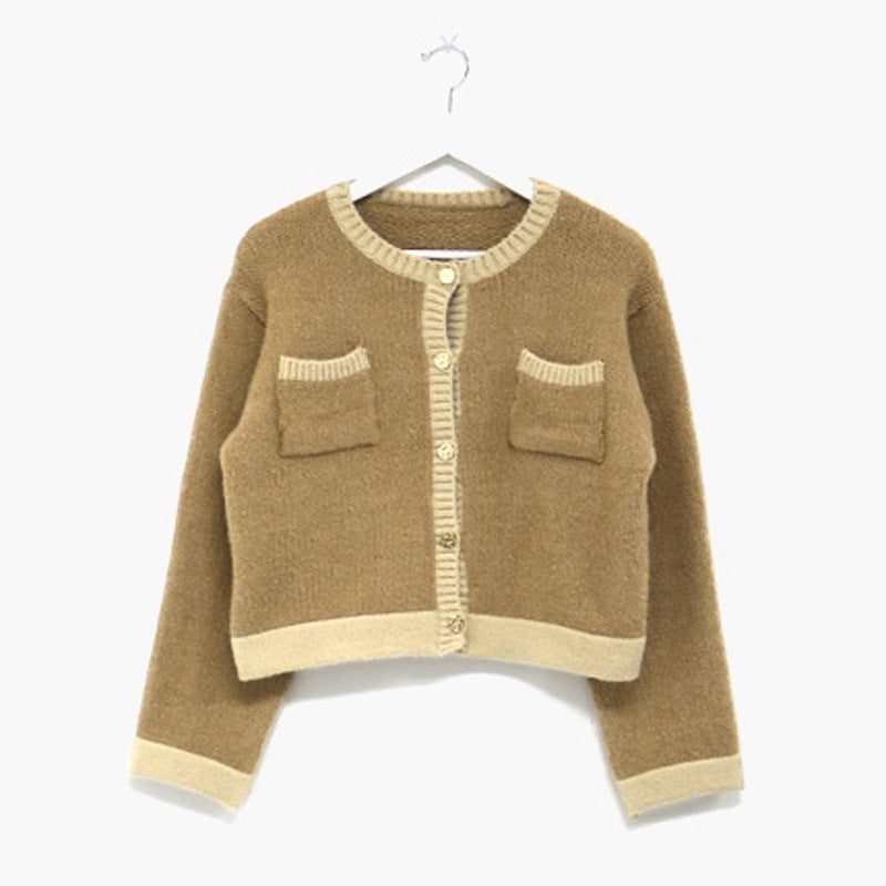 Retro Elegant Round Neck Sweater