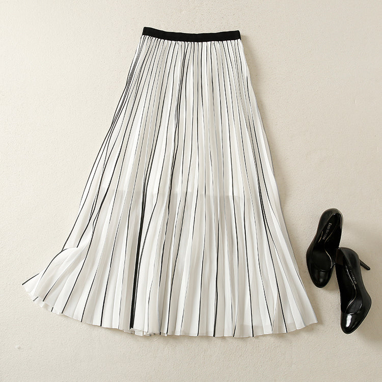 Two Piece Black & White Suit