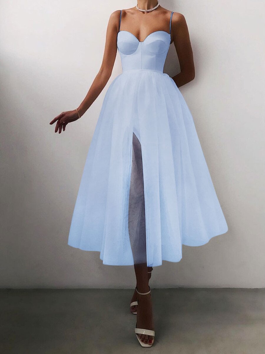 Mesh French retro dress by M Chic Boutique, featuring vintage-inspired design with sheer mesh fabric and classic silhouette.