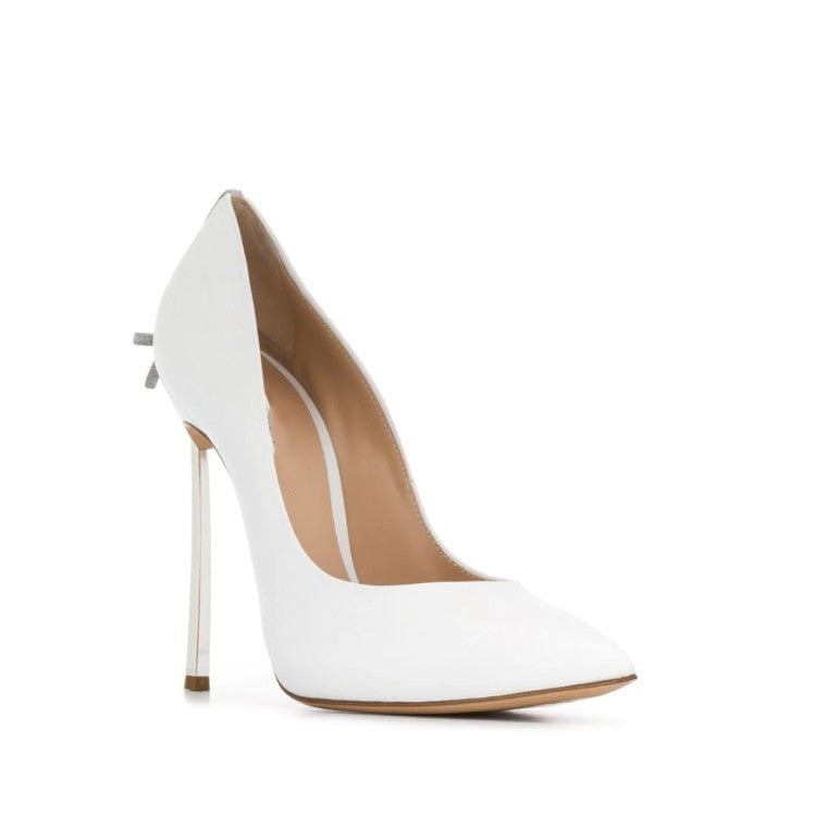 Pointed-toe Bowknot Metal Heel