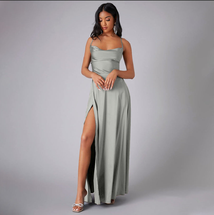 Slim Fit Backless Waist-tight Dress
